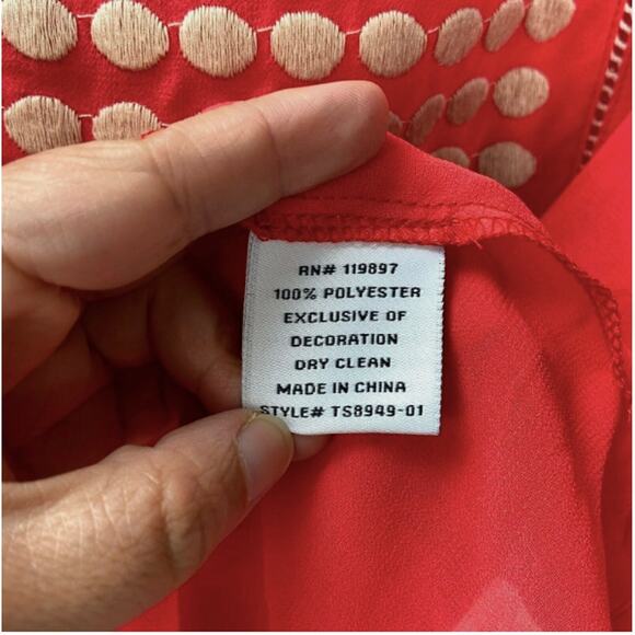 2$30 Stitch Fix Collective Concepts Coral Boho  Blouse Womens Small Summer Top - Picture 5 of 8